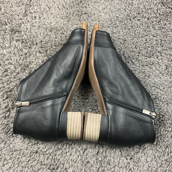 Mago leather heeled open toe shoes size 41 black - Picture 5 of 9